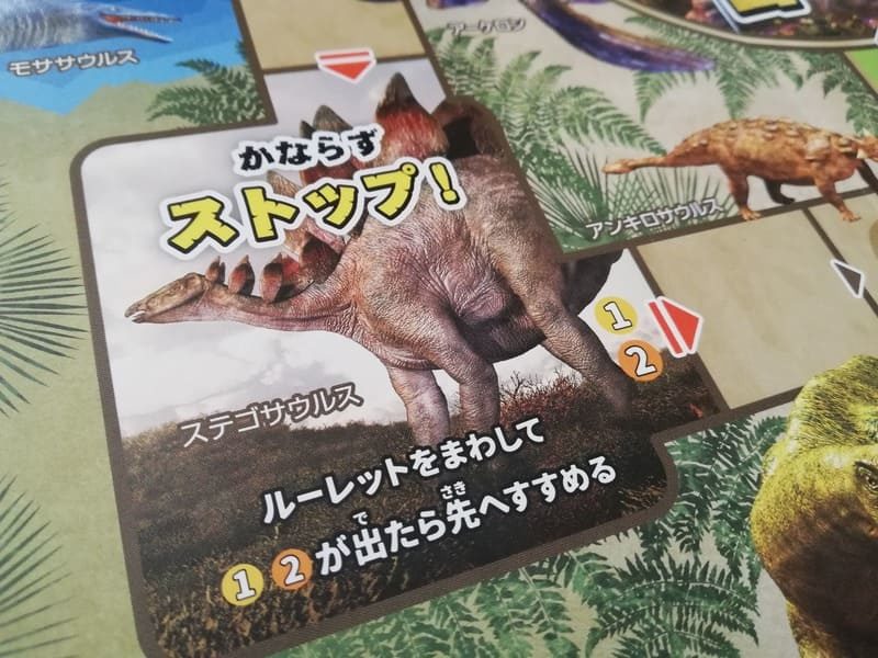 恐竜の種類と数がわかるすごろく 恐竜ボードゲーム で大冒険 ボードゲームなタイムズ
